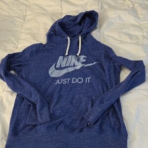 Nike Heathered Blue Pullover Hoodie